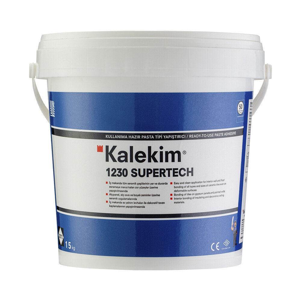 Клей для плитки Kalekim 1230 Supertech готовый 15 кг