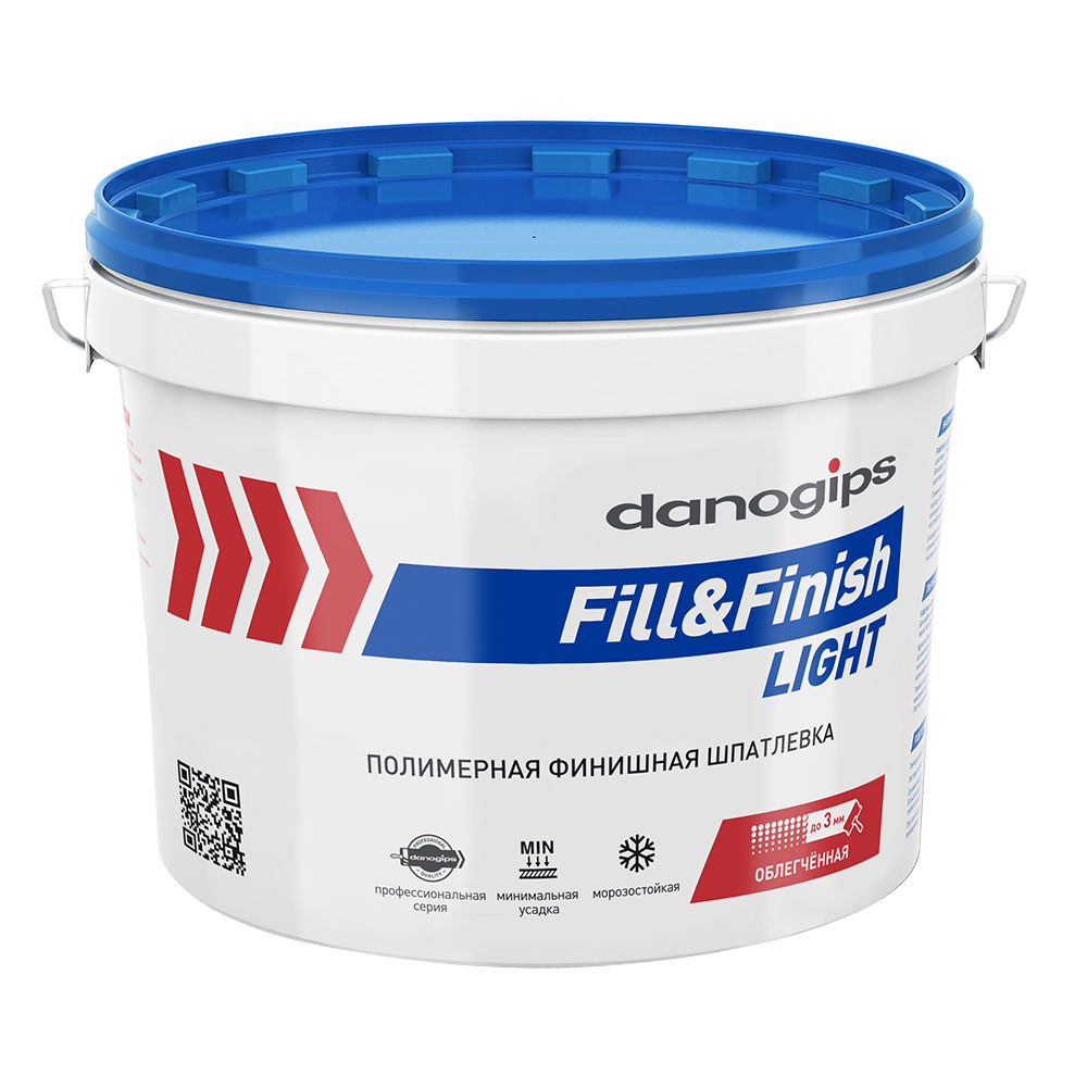 Шпатлевка Danogips Fill&Finish Light универсальная облегченная 10 л/12,3 кг