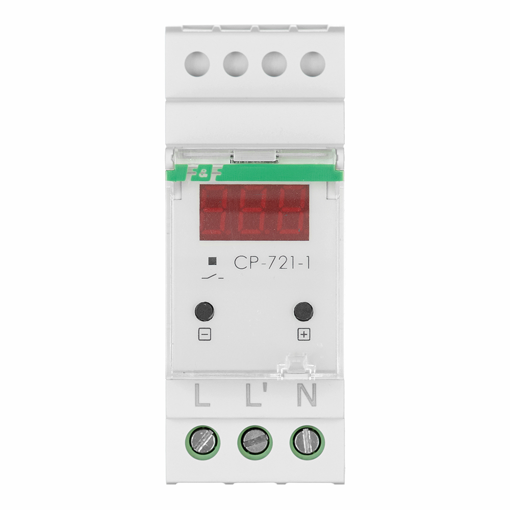   Петрович Реле напряжения модульное Евроавтоматика CP-721-1 100-450 В 63 А тип AC 1P+N