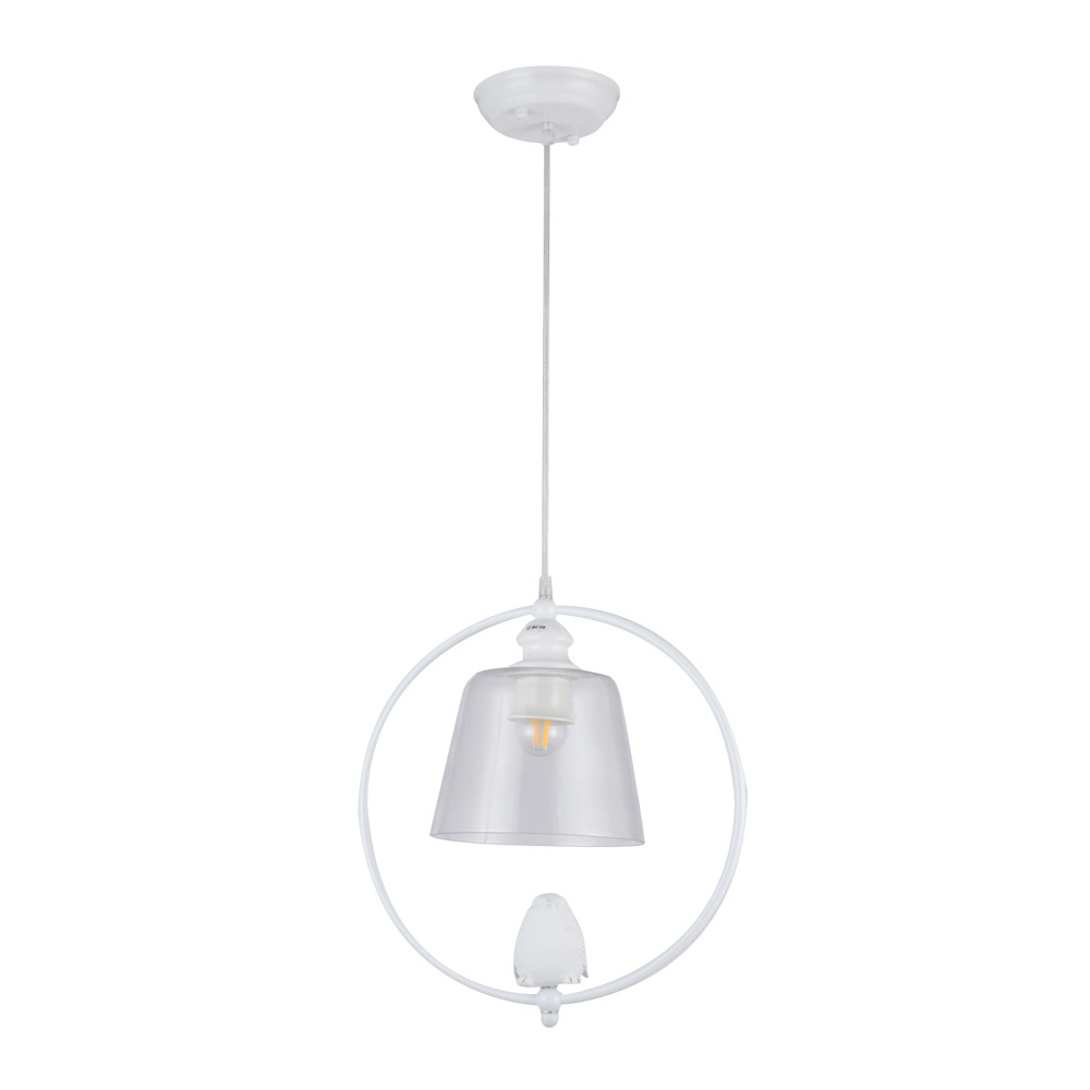 Светильник подвесной Arte Lamp Passero E27 40 Вт 2 кв.м белый IP20 (A4289SP-1WH)