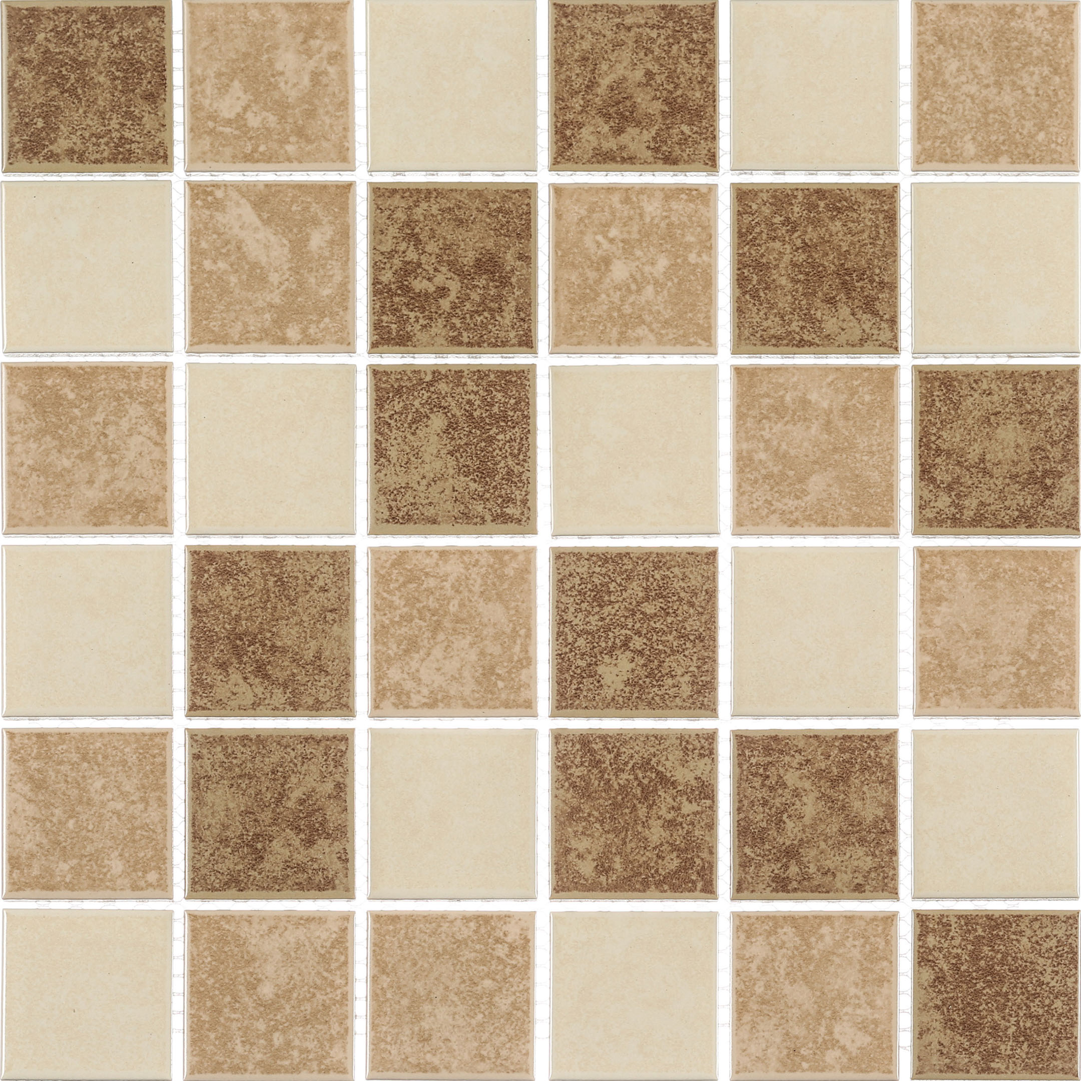 Плитка-мозаика Мозаика Starmosaic Beige Matt бежевая керамическая 306х306х6 мм матовая