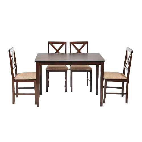 Обеденная группа темный орех стол и 4 стула Hudson Dining Set (13691)