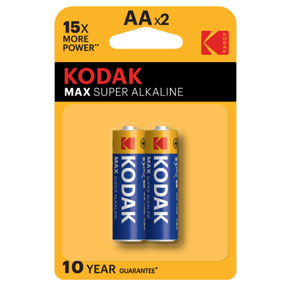 Батарейка Kodak Мax АА пальчиковая LR6 1,5 В (2 шт.) (Б0005131)