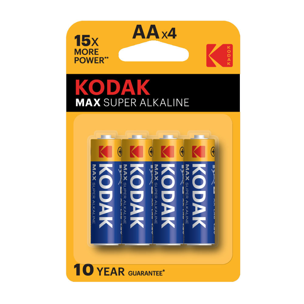 Батарейка Kodak Мax АА пальчиковая LR6 1,5 В (4 шт.) (Б0005120)