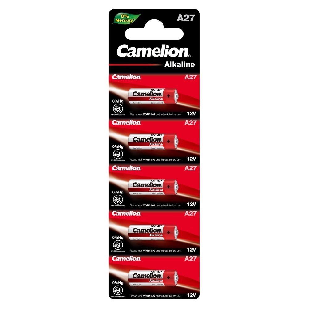 Батарейка Camelion Mercury Free таблетка A27 1,5 В (5 шт.) (A27-BP5Hg)