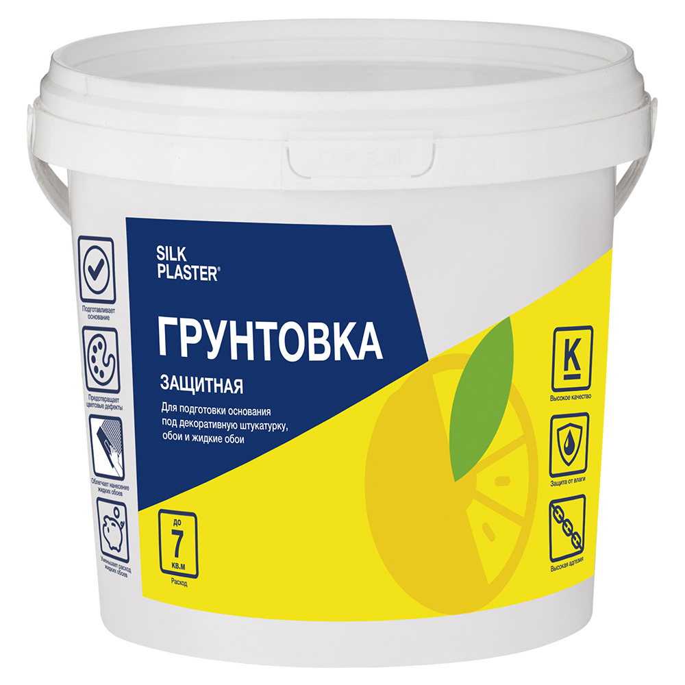 Грунтовки Грунт Silk Plaster белый 0,8 л