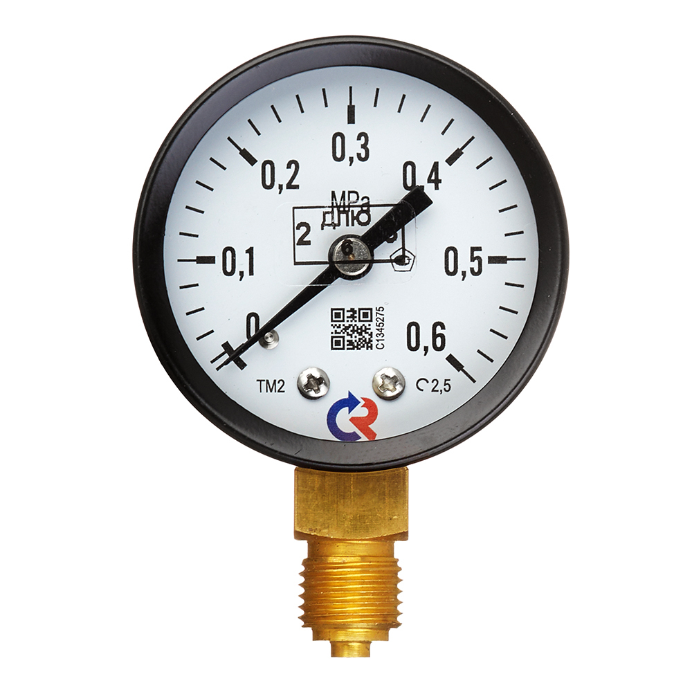 Манометр Росма ТМ-210Р.00 G1/4.2,5 радиальный 1/4 НР(ш) 6 бар d50 мм (6695)
