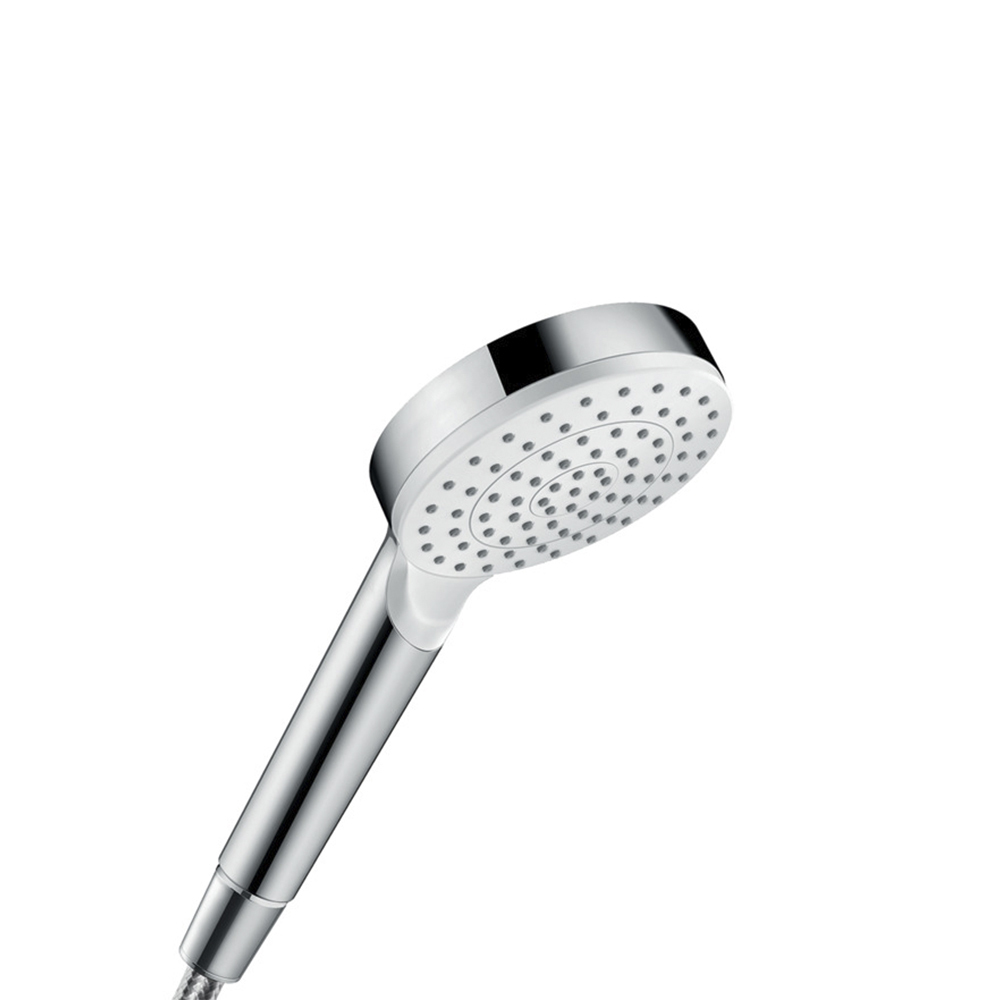 Лейка для душа Hansgrohe Crometta d100 мм 1 режим без шланга пластик белая/хром (26331400)