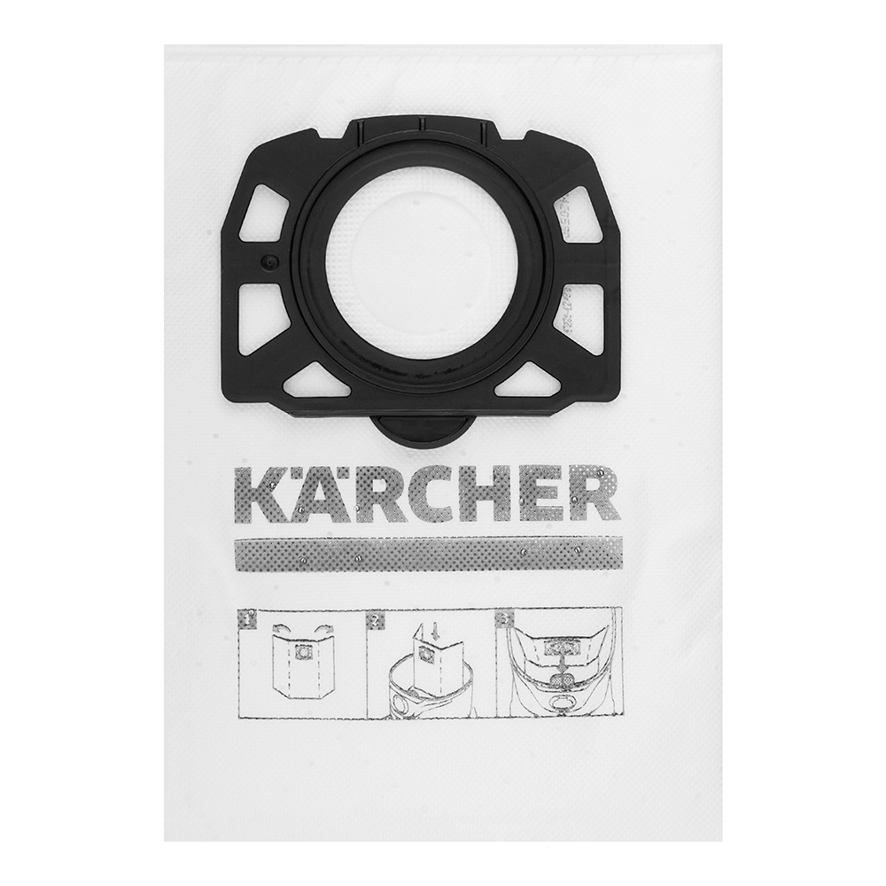  Мешок для пылесоса Karcher (2.863-006.0) 30 л к моделям WD 4/5/6 флис (4 шт.)