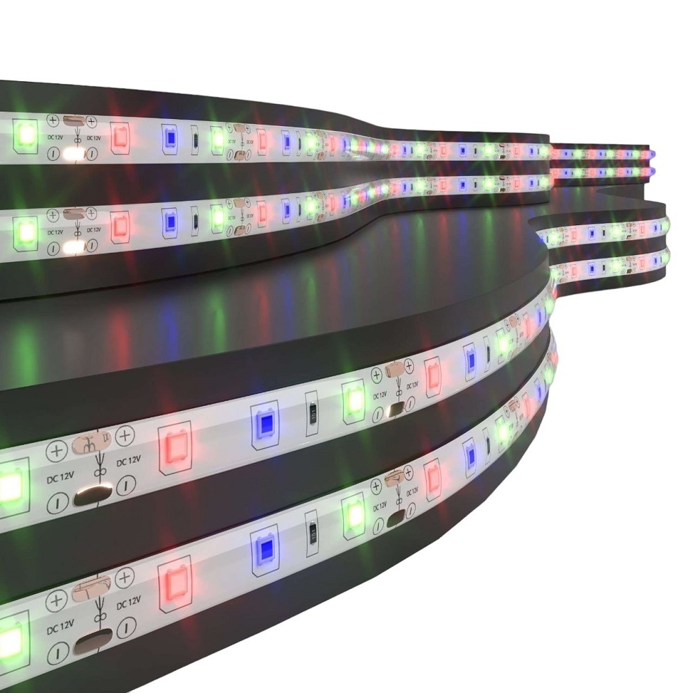 Лента светодиодная SMD 2835 RGB свет 12 В 4,8 Вт/м 5 м IP65 Elektrostandard (a050579)