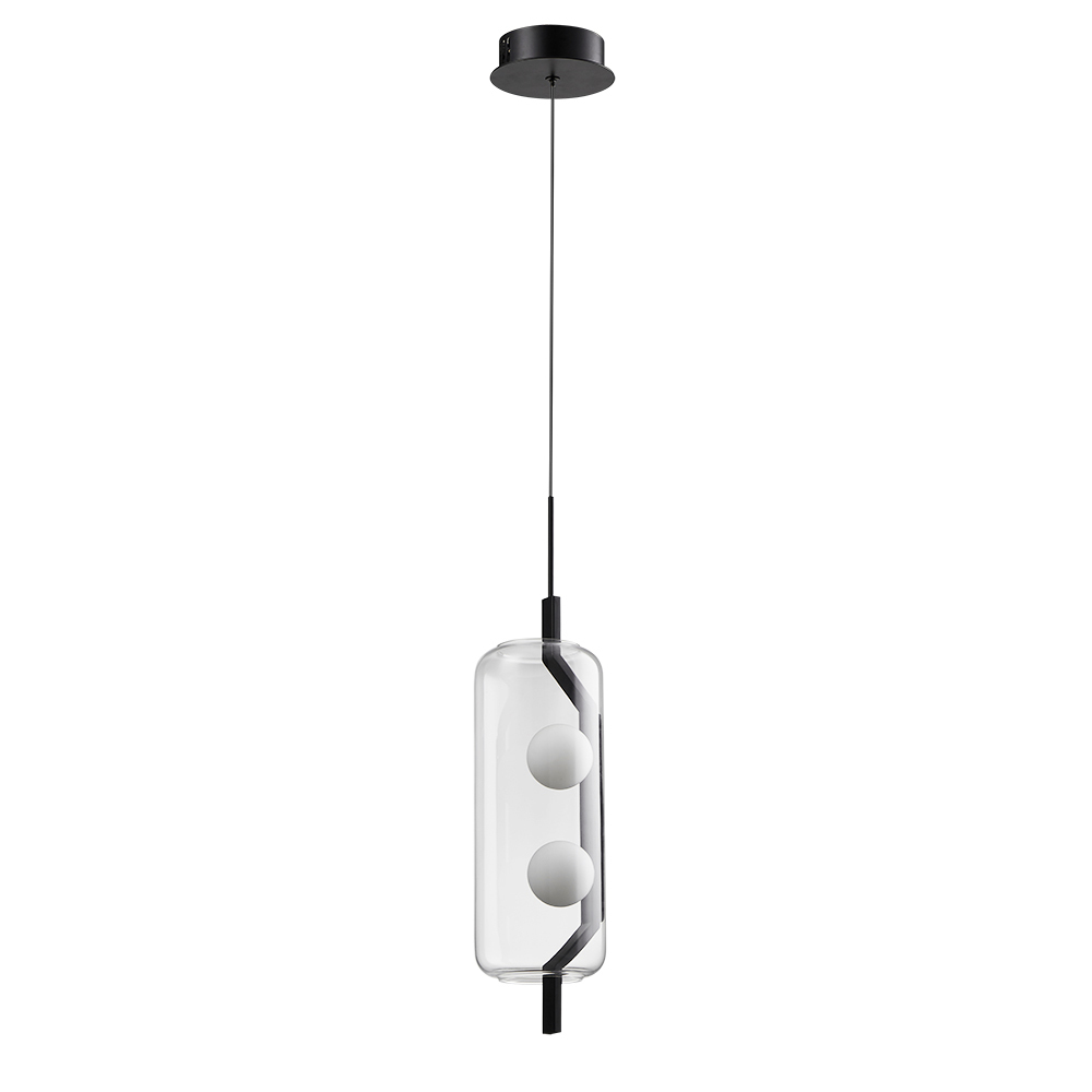 Светильник светодиодный подвесной Arte Lamp Geneva 4000К 6 Вт 1 кв.м черный IP20 (A2341SP-2BK)