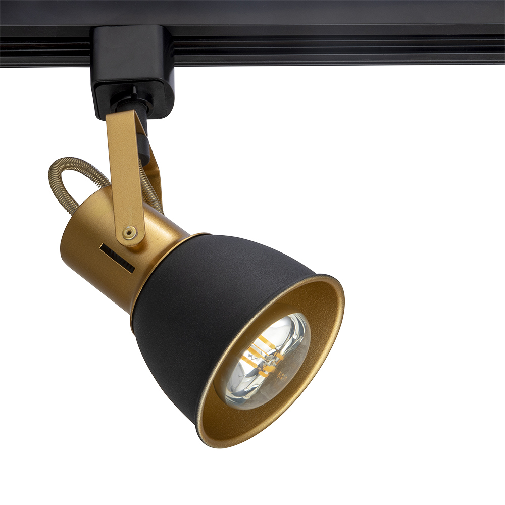 Трековый светильник однофазный Arte Lamp Jovi 40 Вт E14 1 кв.м черный (A1677PL-1GO)