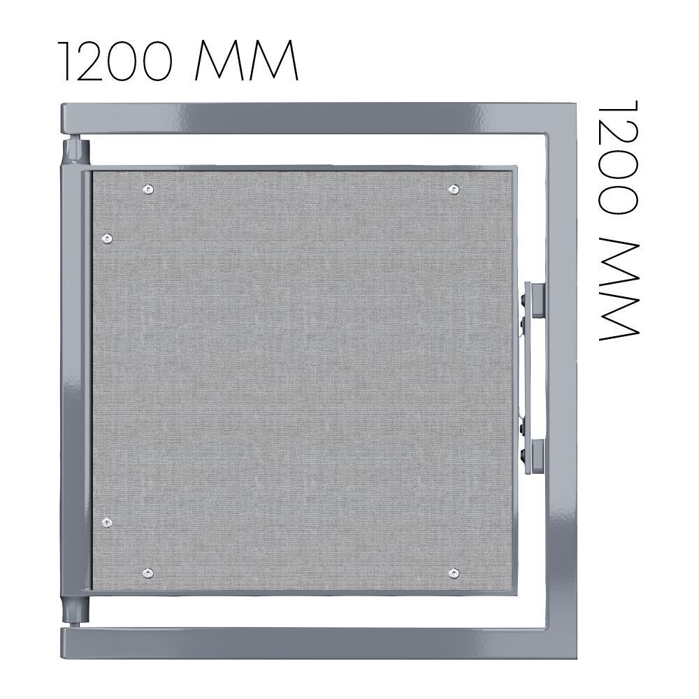 Люк ревизионный под плитку Shagma стальной 1200х1200 мм скрытый нажимной