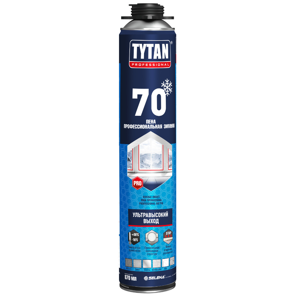 Пена монтажная профессиональная Tytan Professional 70 зимняя 870 мл