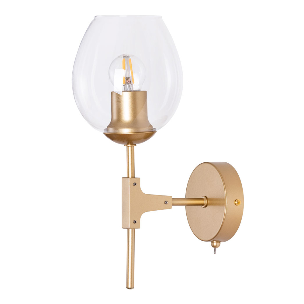 Бра Arte Lamp Yuka E27 40 Вт 220 В золото IP20 (A4103AP-1GO)