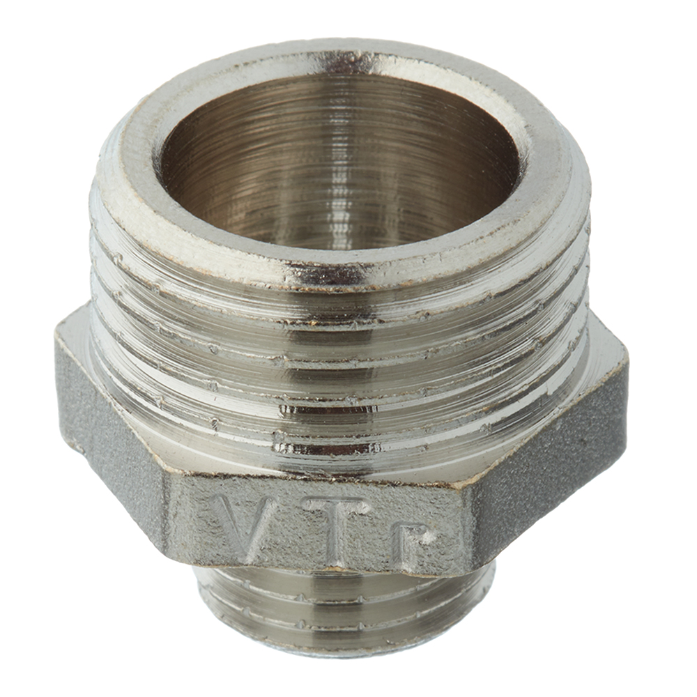 Ниппель переходной Valtec 1/2 НР(ш) х 1/4 НР(ш) латунный (VTr.580.N.0402)