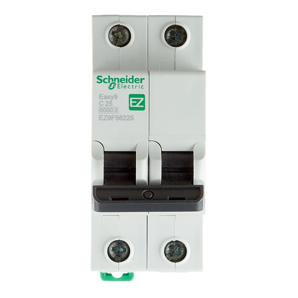 Автоматический выключатель модульный Schneider Electric Easy9 2P 25А тип C 6 кА 220 В (EZ9F56225)