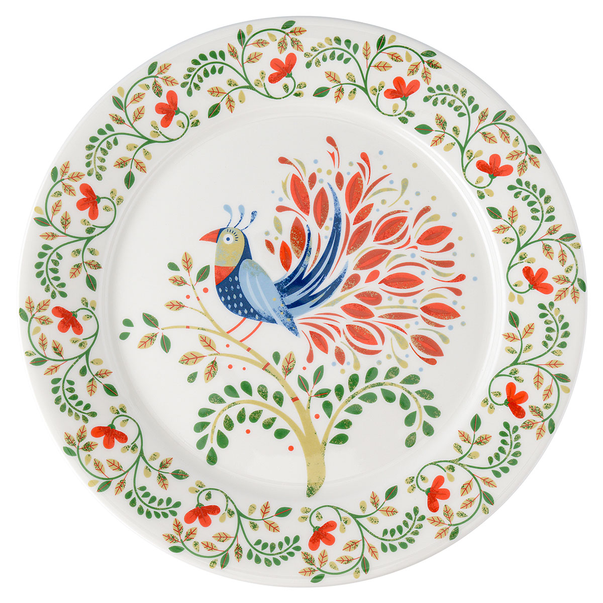 Тарелки обеденные  Евродом Тарелка обеденная Liberty Jones Birds of Paradise Fantail Bird