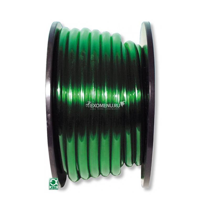 JBL Aquarium tubing GREEN 9/12 - Гибкий шланг для воды, прозрачный зеленый, на катушке (60 м), цена за м