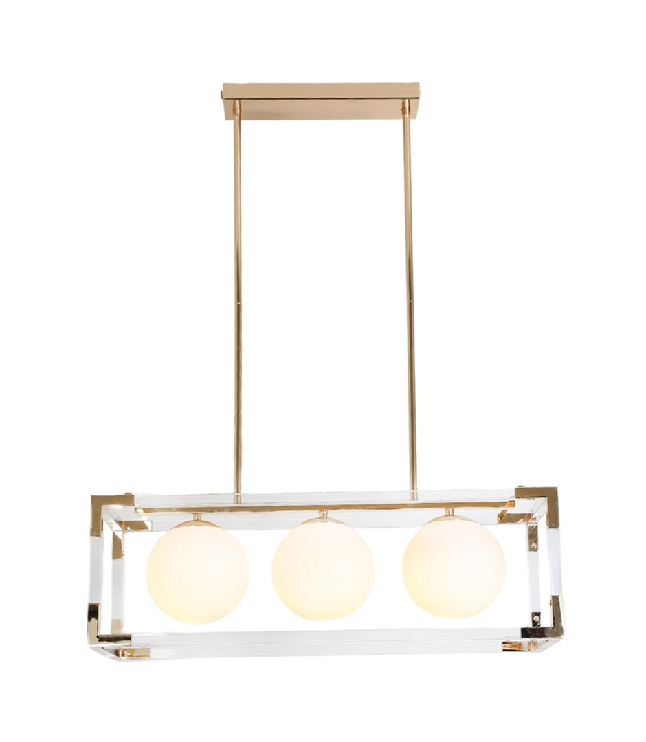 Люстра на штанге Lumina Deco BOSCO LDP 6025-3 GD