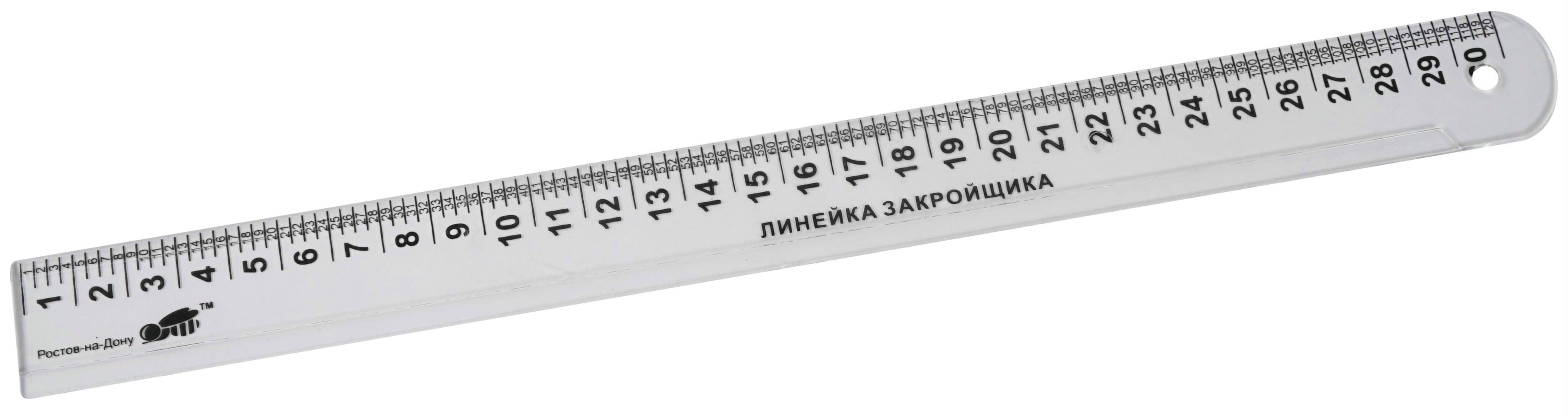 Линейка пластик 30см закройщика ПЧЕЛКА ЛЗ/ЛП-30