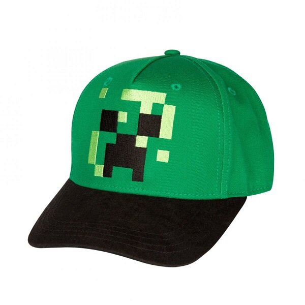 Головные уборы Бейсболка Minecraft Pixel Creeper Youth Snapback