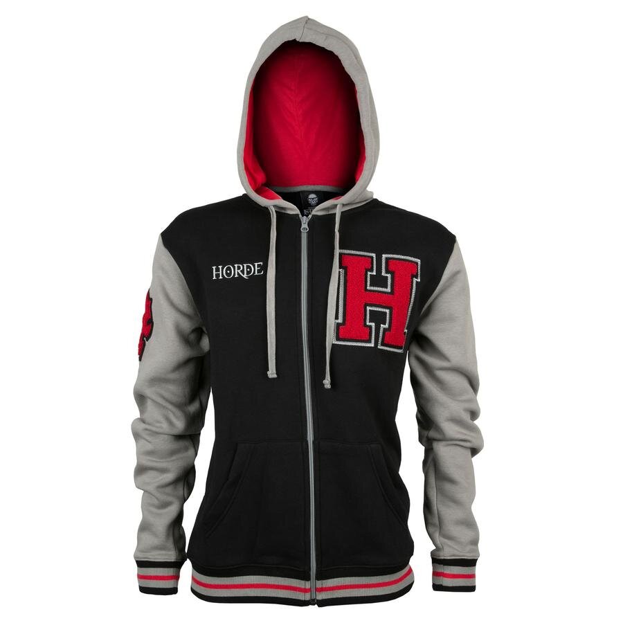 Худи на молнии World of Warcraft Horde Varsity S (L)