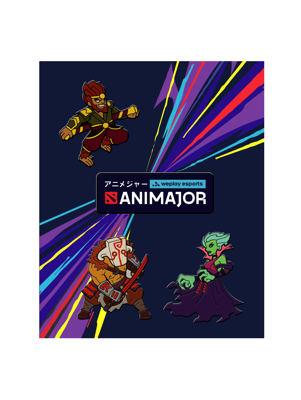 Значок ANIMAJOR Dota 2 (набор)