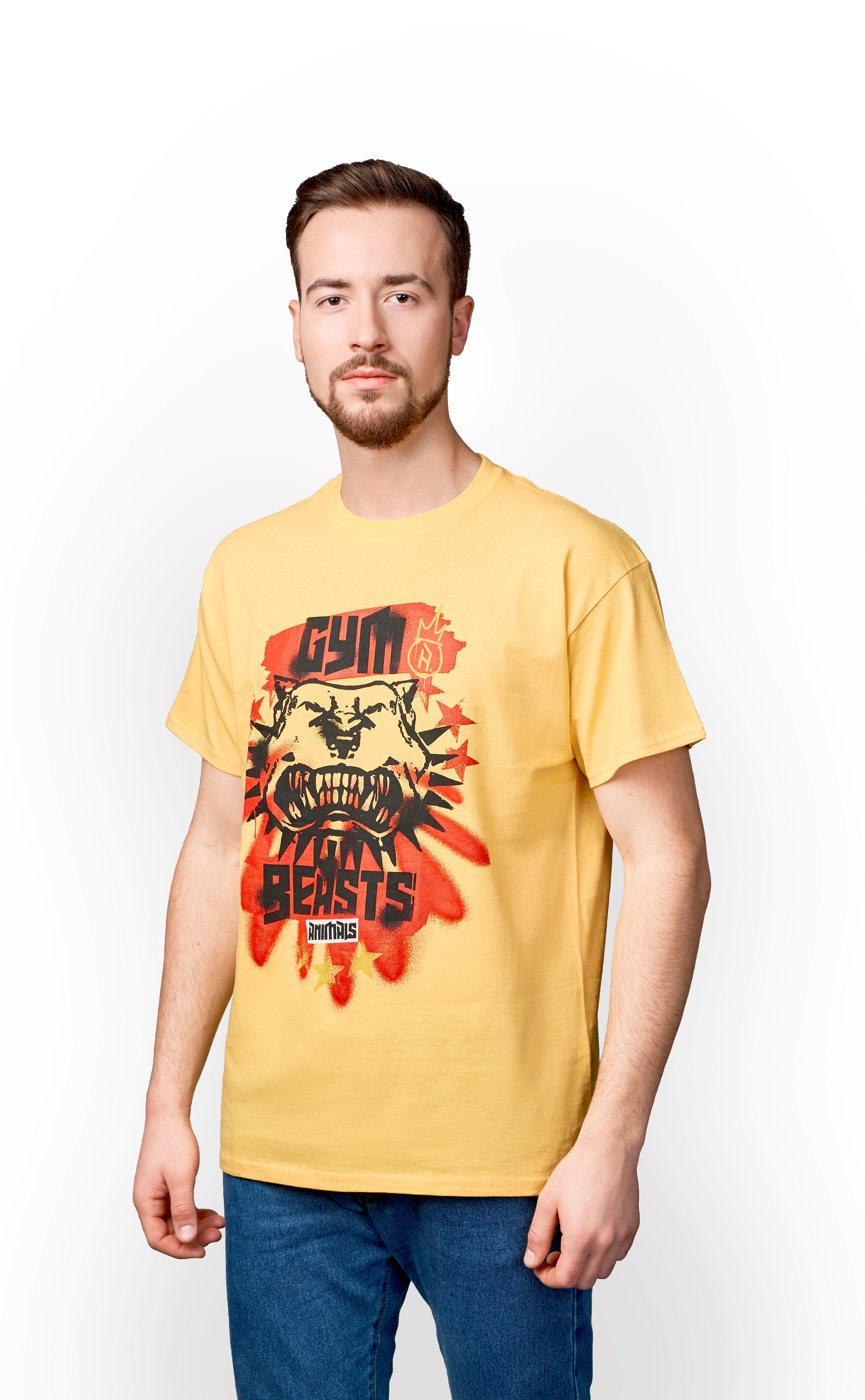 Футболка Cyberpunk 2077 Gym Beast Premium Mustard S (S)