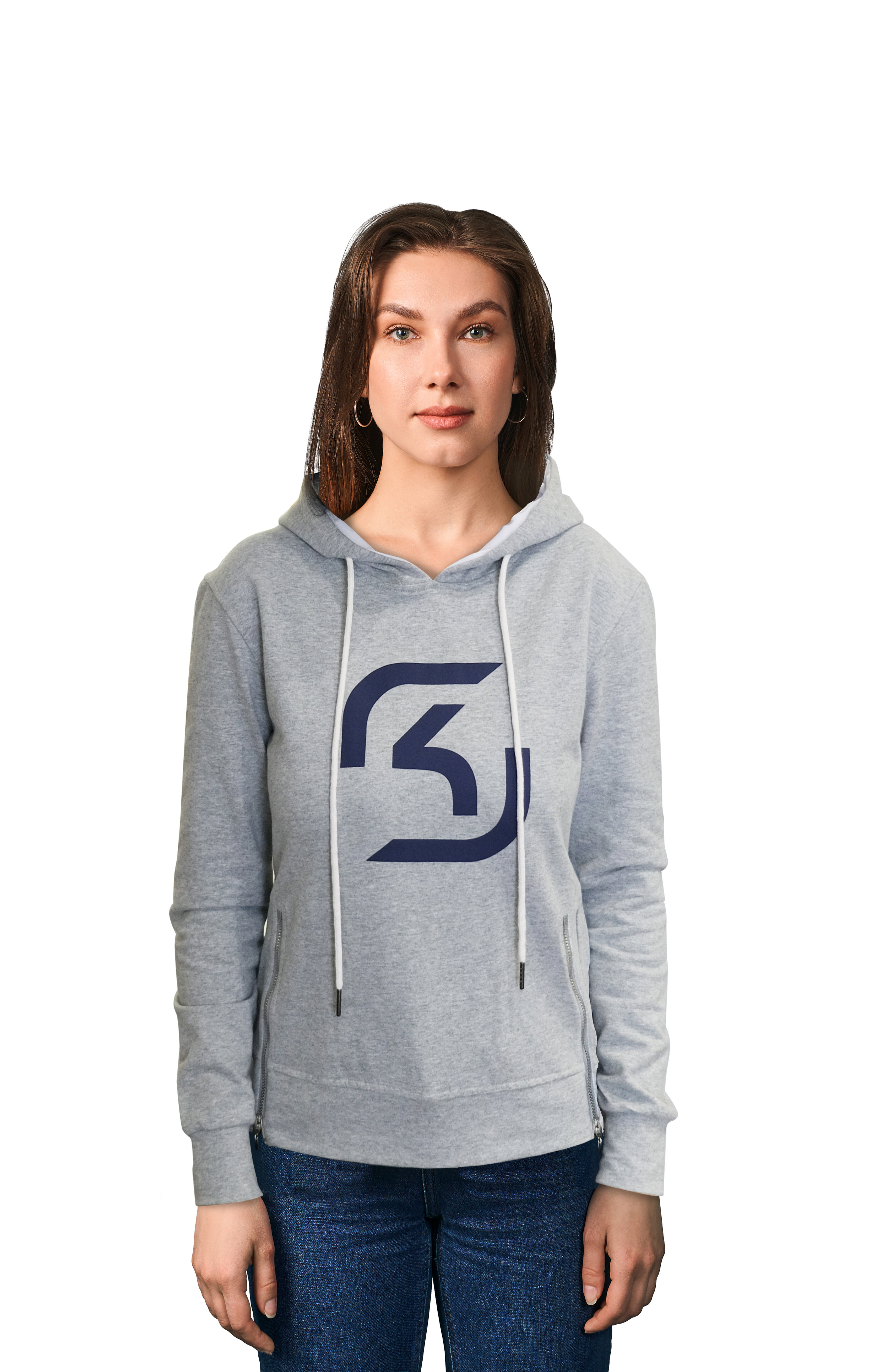 Худи женское SK Gaming серое S (S)