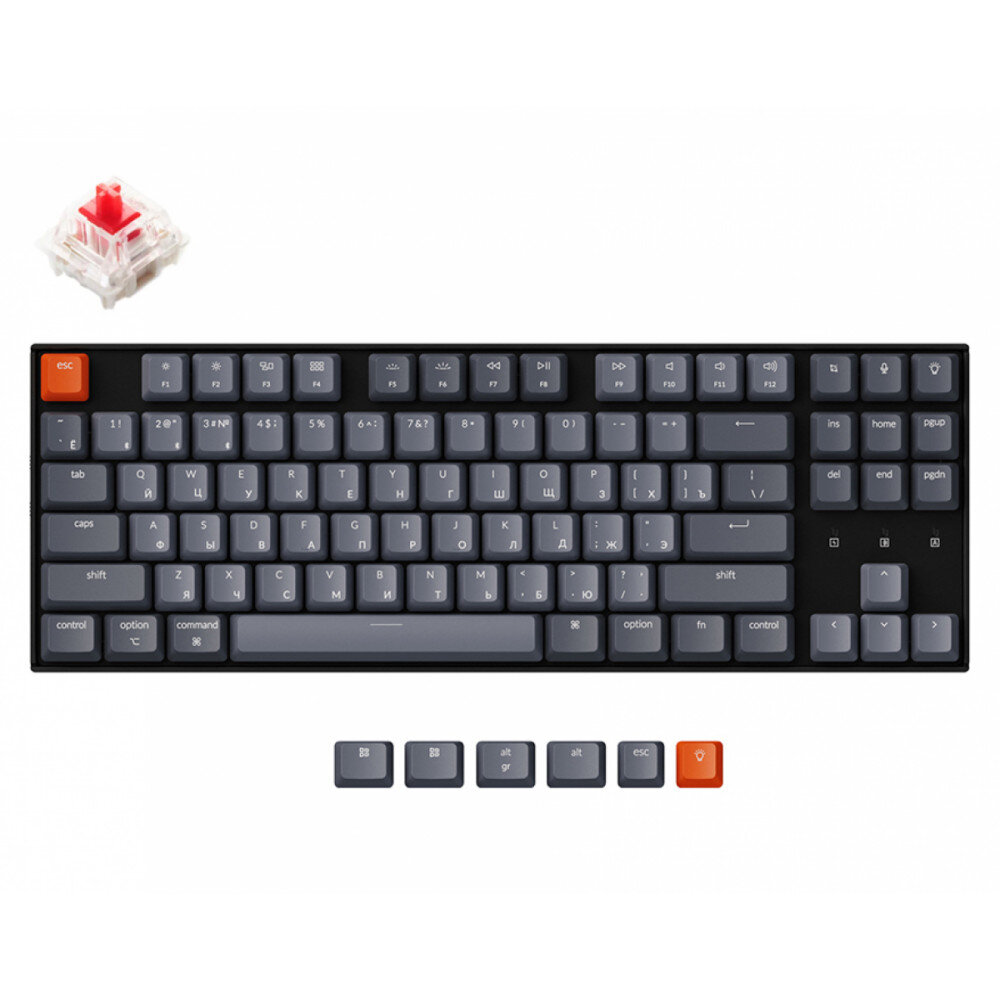 Keychron K8 TKL White LED Gateron Red