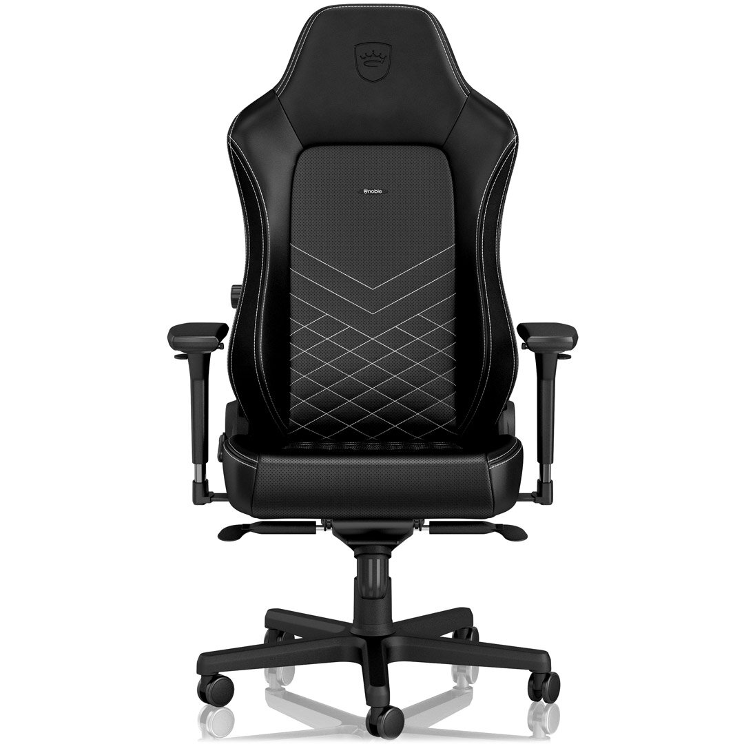 Кресло Noblechairs HERO Black/Platinum white