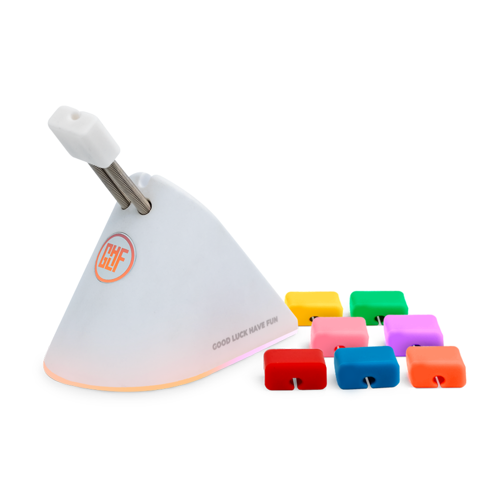 Держатель для провода GLHF Tower Mouse Bungee White RGB (8 сменных колпачков)