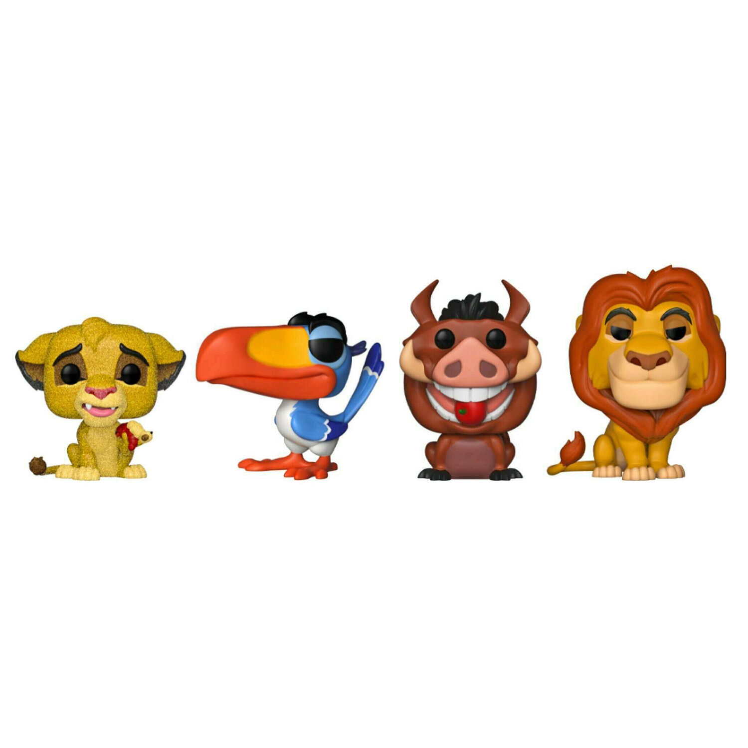  Фигурка Disney The Lion King Funko POP! Simba(DGLT)/Zazu/Pumbaa/Mufasa (Exc) 4PK