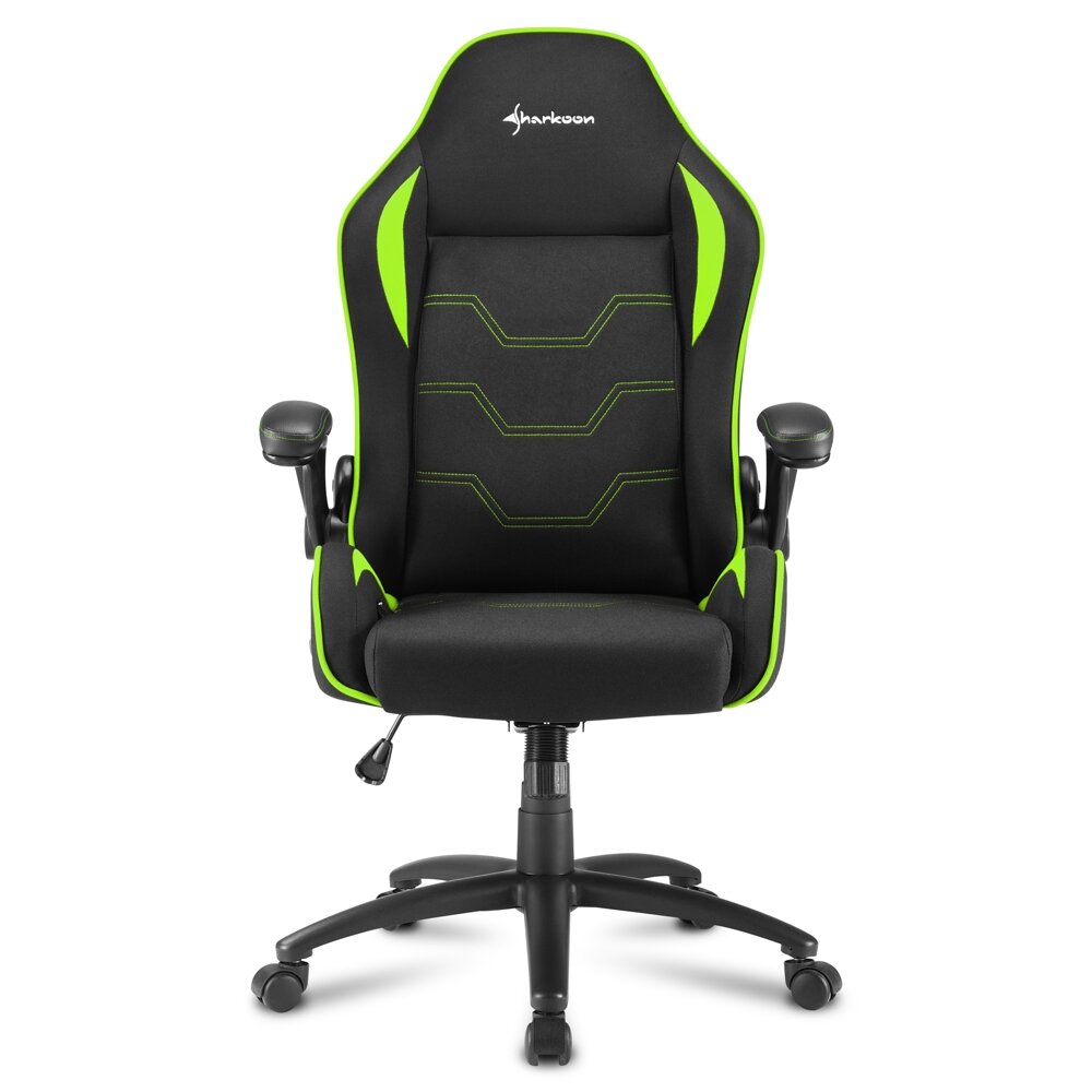 Компьютерные кресла Кресло Sharkoon ELBRUS 1 Black/Green