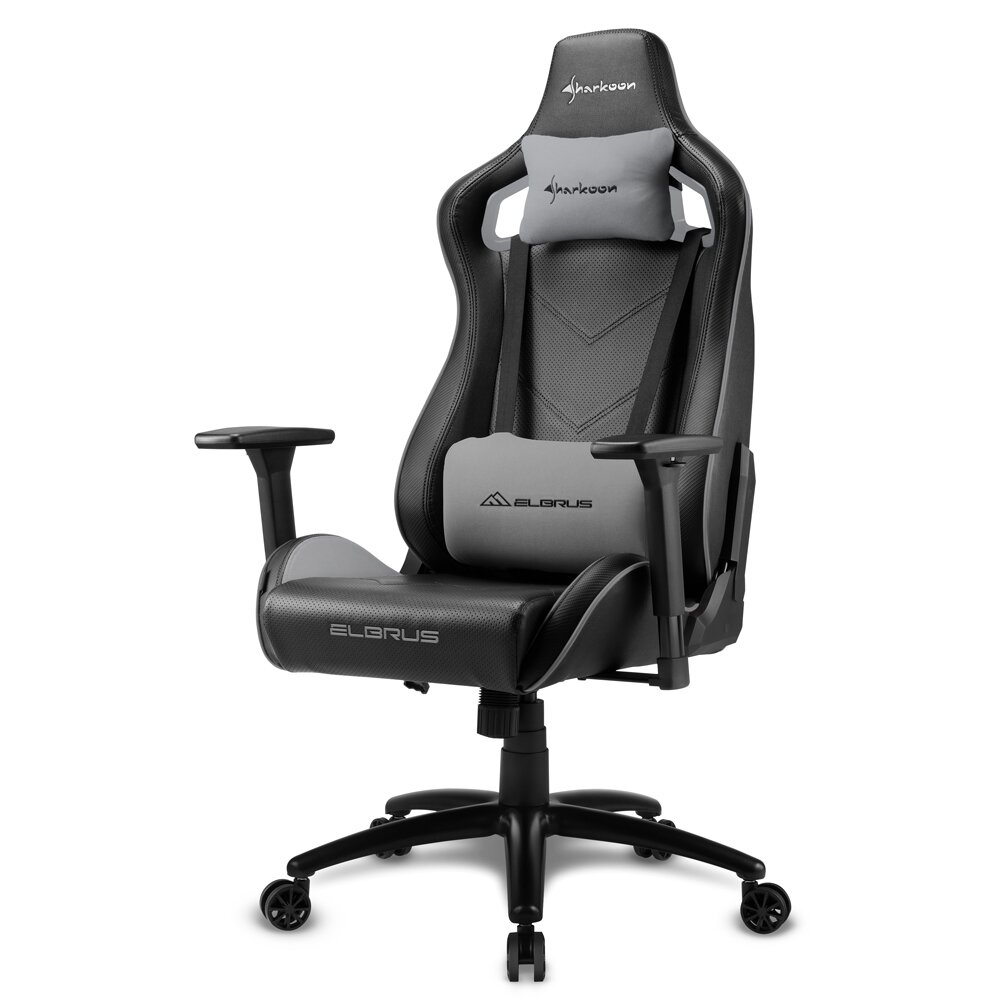 Компьютерные кресла  Fragstore Кресло Sharkoon ELBRUS 2 Black/Grey