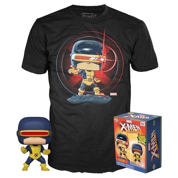 Набор фигурка и футболка Marvel Funko POP! 80th First Appearance Cyclops (S)