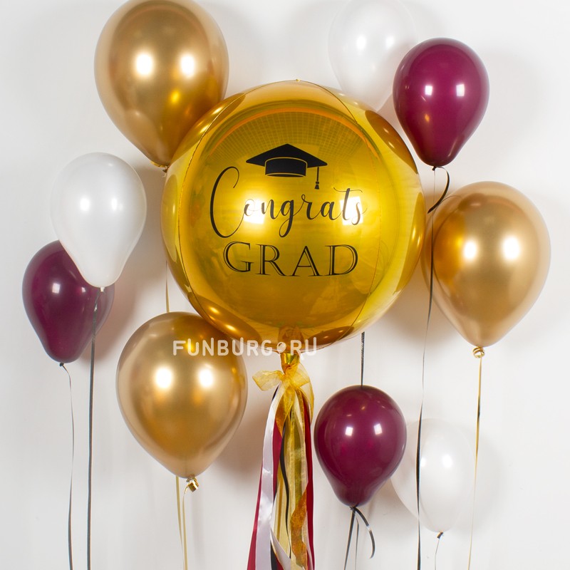  Шар-сфера с надписью «Graduation»