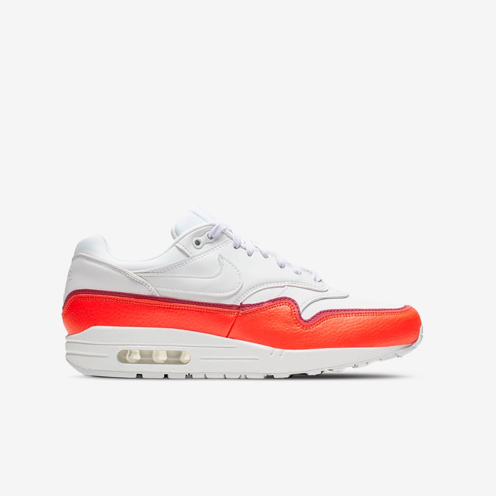 Wmns Air Max 1 Se, White/White-Team Orange-True Berry