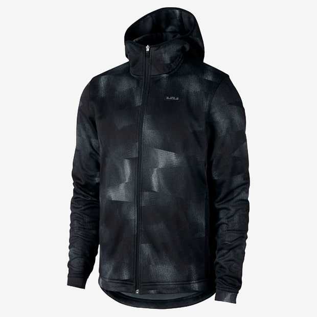 ТОЛСТОВКА LEBRON M NK THERMA HOODIE FZ, BLACK