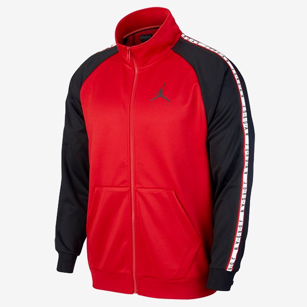 ТОЛСТОВКА JSW JUMPMAN TRICOT JKT, GYM RED/BLACK/BLACK