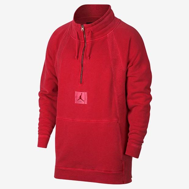 ТОЛСТОВКА JSW WINGS WASHED 1/4 ZIP PO, GYM RED