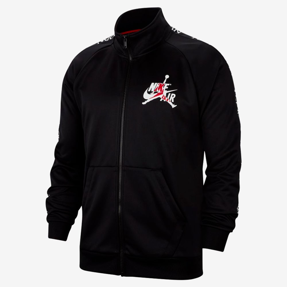 Jumpman Classics Tricot Warmup Jacket, Black