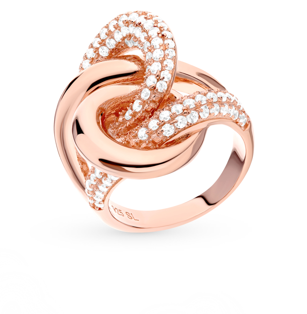 Серебряное кольцо с фианитами
