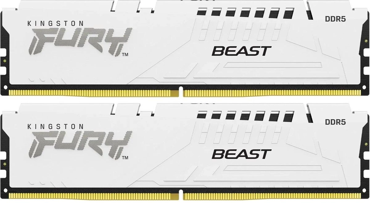 Оперативная память KINGSTON FURY Beast White DIMM DDR5 64GB (2x32GB) 5600 MHz (KF556C36BWEK2-64)