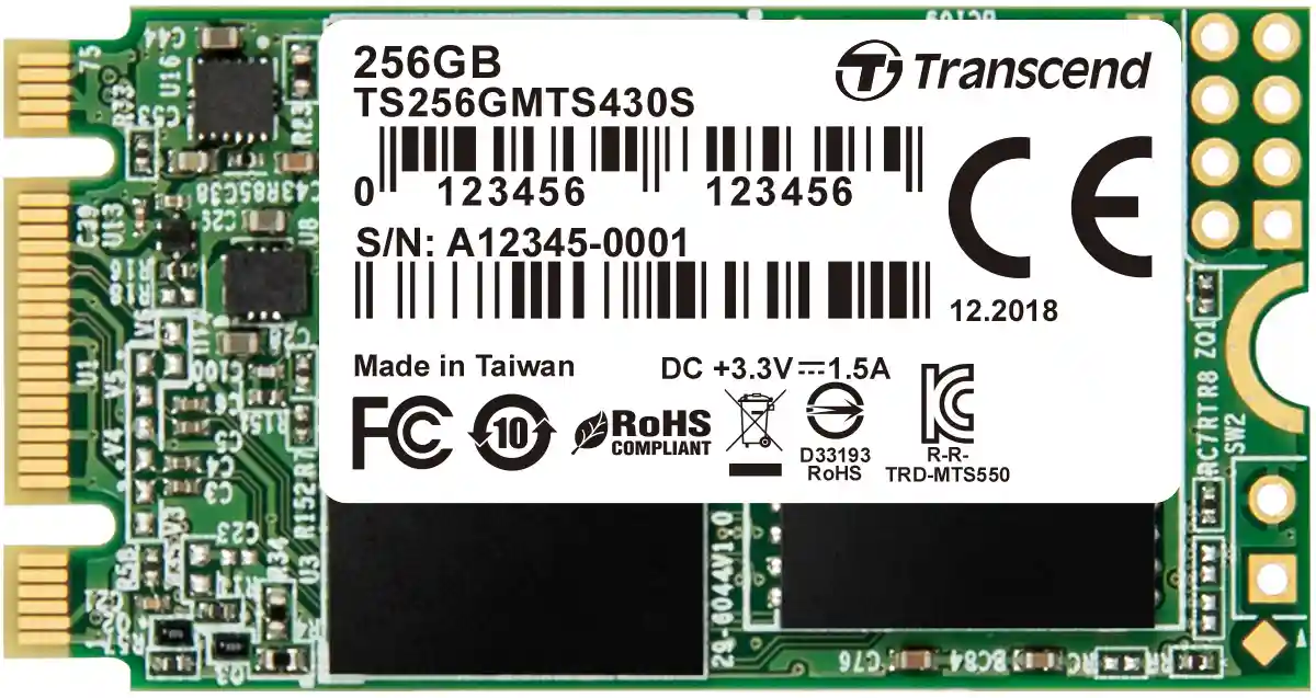 Внутренний SSD диск TRANSCEND 430S 256GB M.2 (TS256GMTS430S)