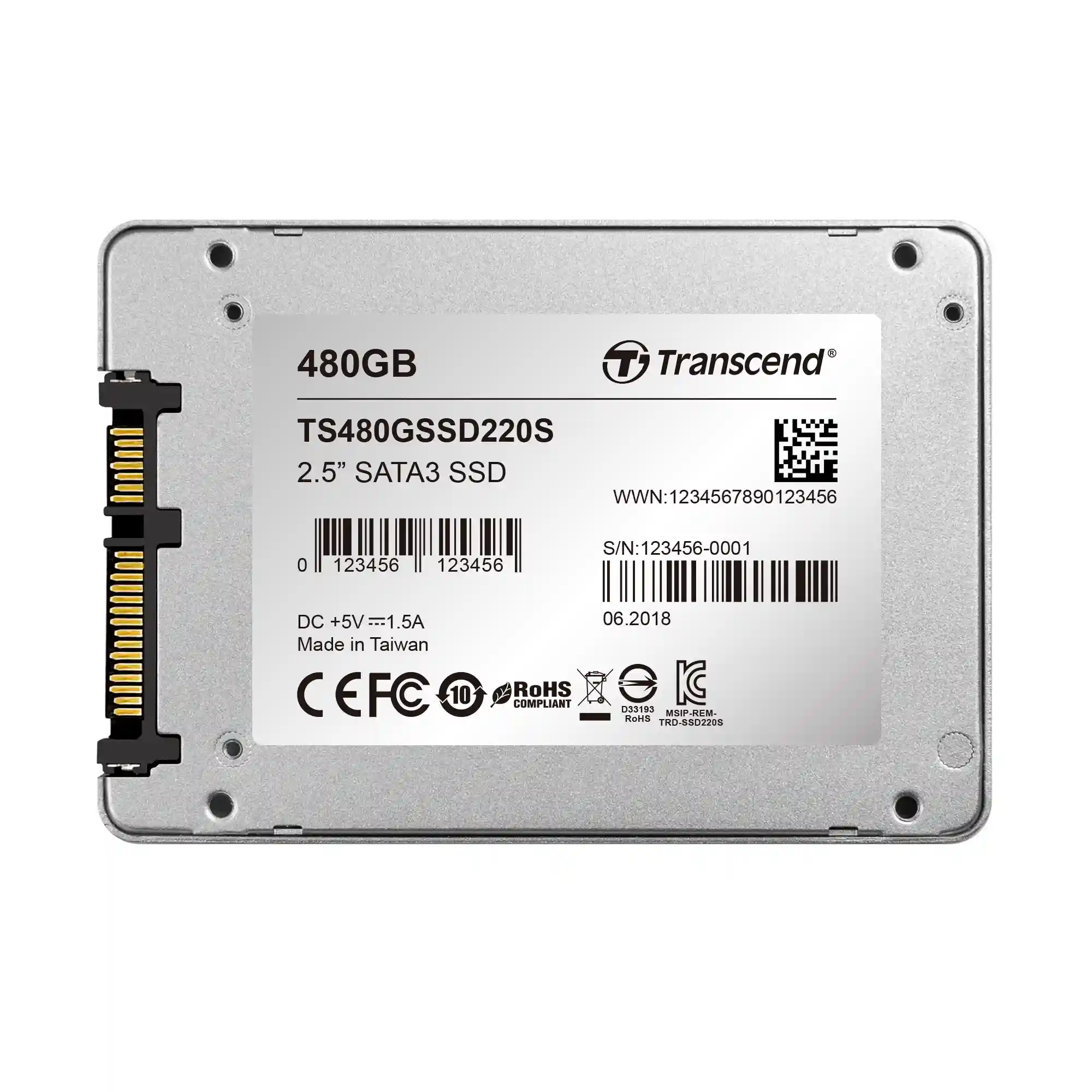 Внутренний SSD диск TRANSCEND 480GB, 2.5 (TS480GSSD220S)