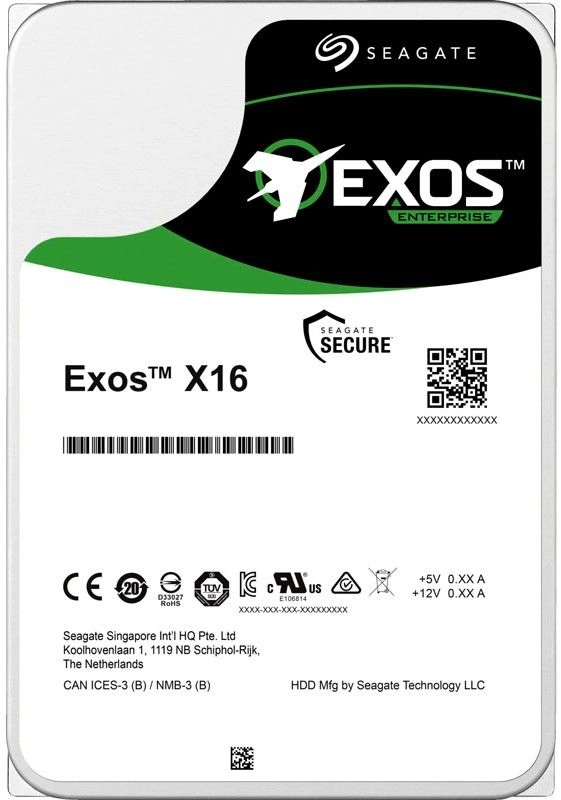 Внутренний HDD диск SEAGATE Exos X18 18TB, SATA3, 3.5 (ST18000NM000J)