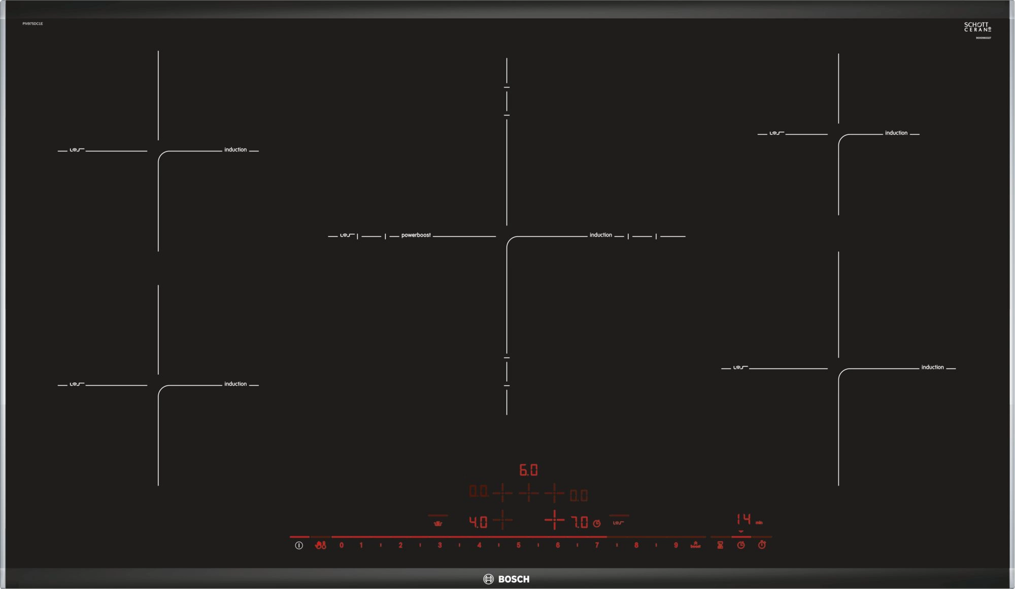 Встраиваемая индукционная панель BOSCH PIV975DC1E Serie 8