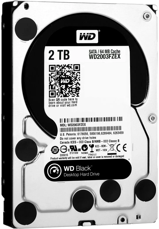 Внутренний HDD диск WD Caviar Black 2TB, SATA3, 3.5 (WD2003FZEX-00SRLA0)